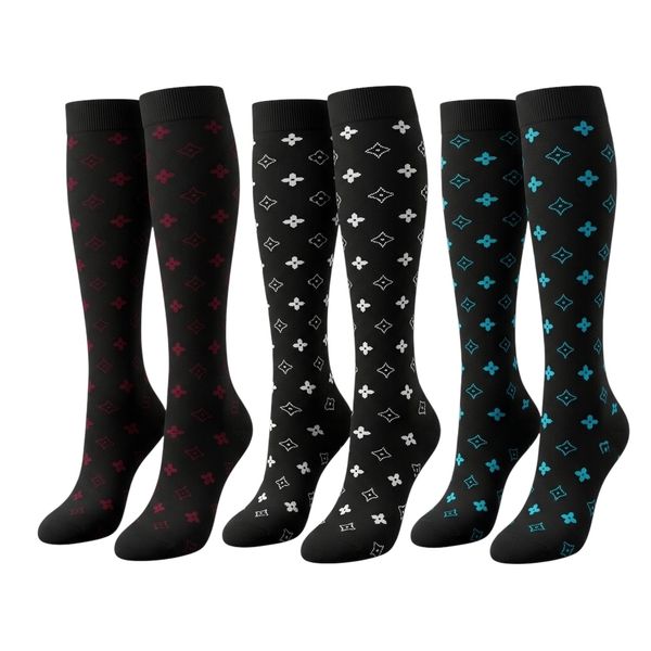 3 Pairs Luxury Design Premium Cotton Blend Socks