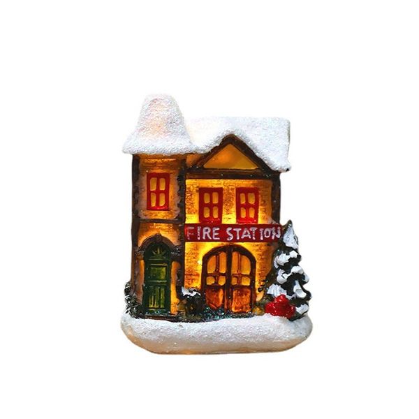 Christmas Luminous Small House Led Warm Lights European-Style D