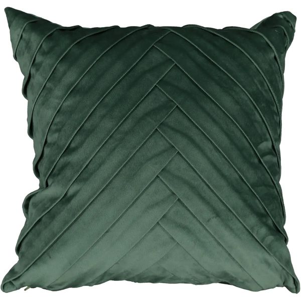Green Filled Velvet Scatter Cushion 45cm by 45cm