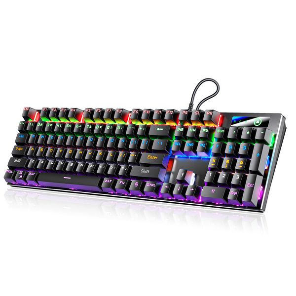 NEPZ 87 Keys USB Wired Mechanical Gaming Keyboard RGB