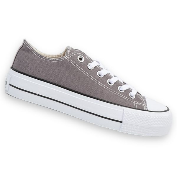 EKKO Ladies Platform Fashion Sneakers Lo - Grey