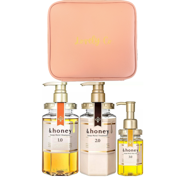 Lovely Co. and &amp;Honey Japanese Hair Care Set