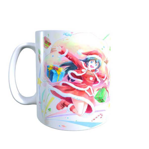 Holiday Joy - Anime Waifu Christmas Coffee Mug