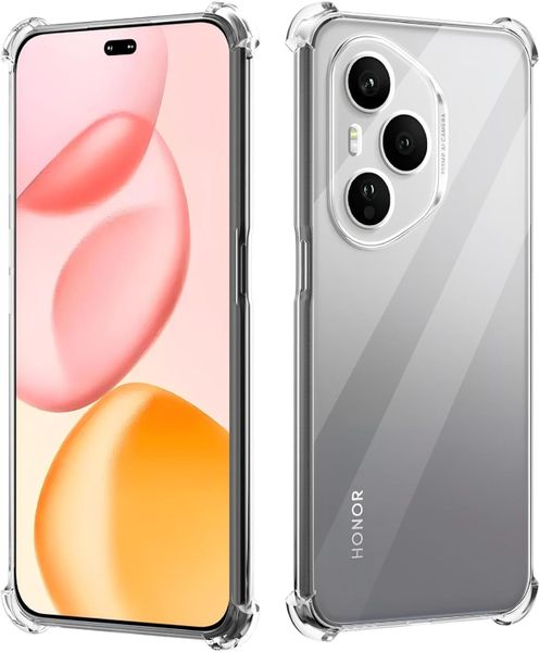 Shockproof Clear Pouch Cover compatible with Honor 200/ 200 Lite/ 200 Pro