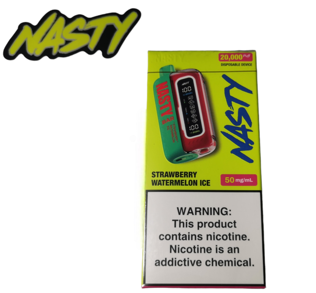 Nasty Rechargeable Disposable Vape-20 000Puffs-5%Nic-Strawberry Watermelon