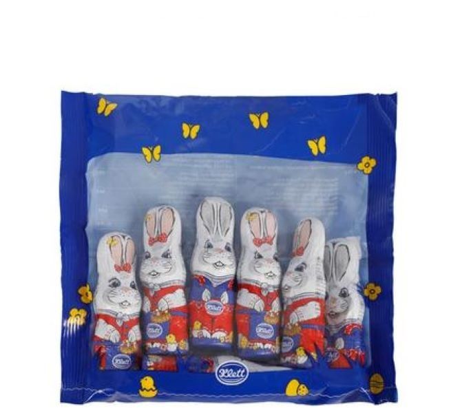 Klett - Sweet Choc Foil Bunnies In Bag 6 Piece -100g