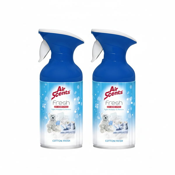 Air Scents Fresh Dry Room Spray - Cotton Fresh 250ml - 2 Pack