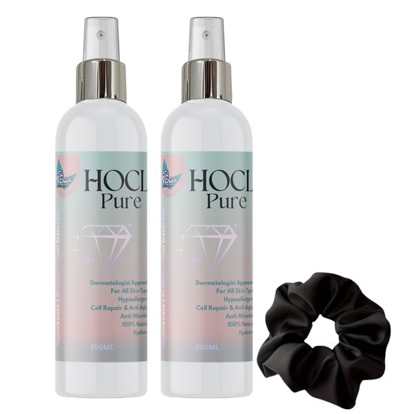 Fit Chick HOCL Pure+Emotion Wear Cotton Scrunchie-Hypochlorous Mist-2x250ml