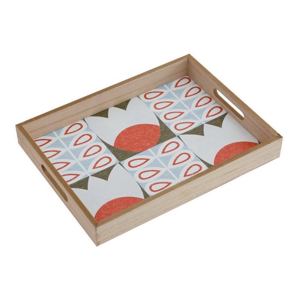 SoGood-Candy - Wooden Tray - Scandi Tulips