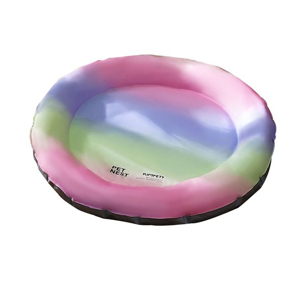 Summer Pet Ice Mat Dog Cat Ice Bed Colorful Round