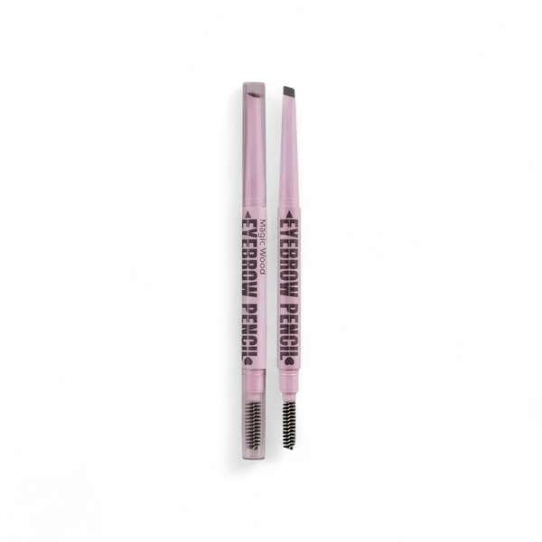 Eyebrow Pencil Set 2 Long-Wear Brow Filler with Spoolie (Brown #06)