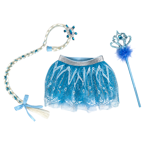 Ice Princess Dress-Up Bundle - Tutu Skirt and Wand Set for Girls Image