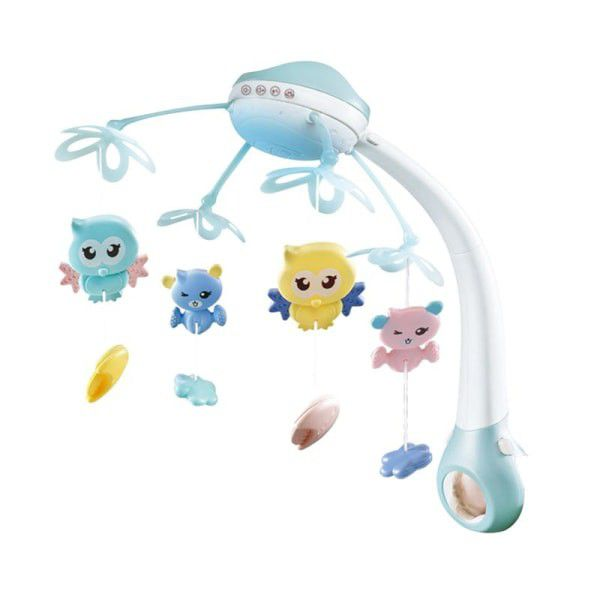 Rotating Baby Musical Crib Mobile Hanging Bed Bell With Light Projector ...