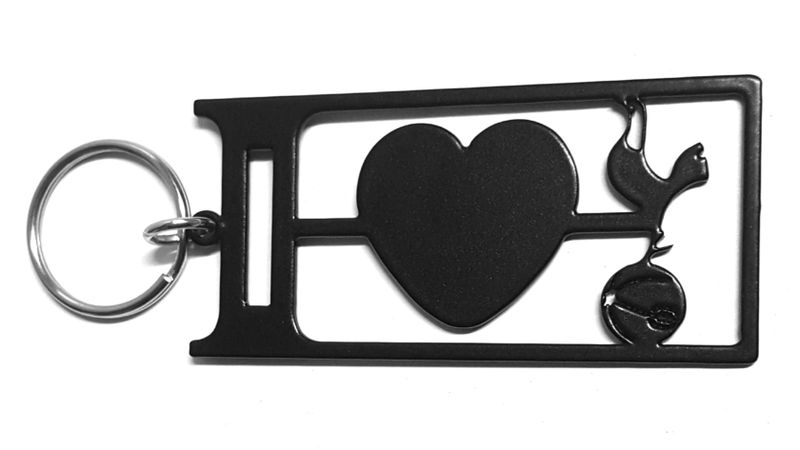 I Love Tottenham Key Ring - Blue