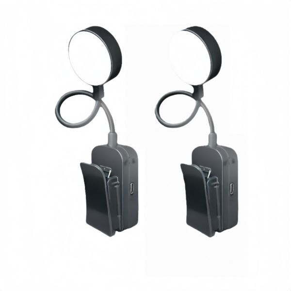 2piece Rechargeable Desk Lamp Set with 3-Speed Color Temperature Adjustment