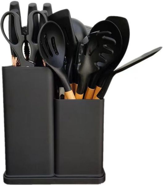 Kitchen Utensil Set 19 Piece Silicone - Non-Stick Cooking Tools Kit