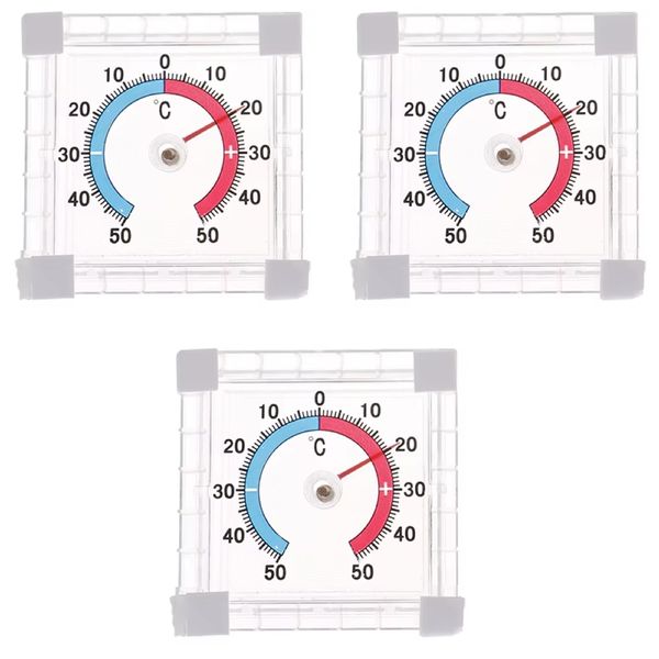 Garden In &amp; Outdoor Stick On Window Thermometer Set of 3-8cm