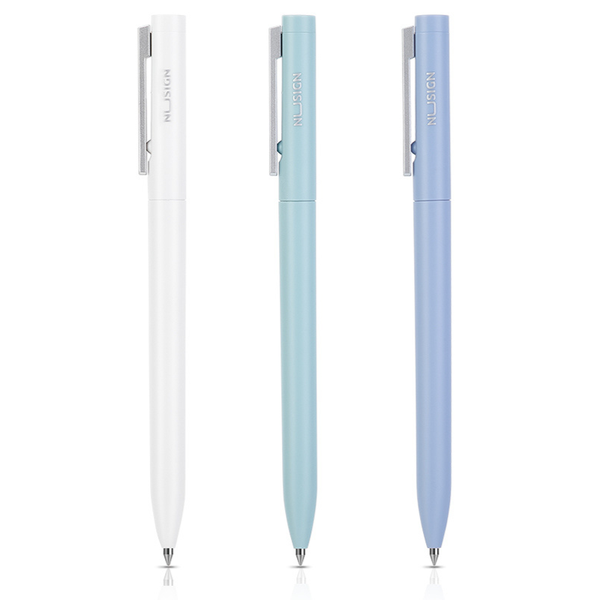 Deli Nusign Gel Pen Bullet Tip: 0.5mm Black, pack of 3