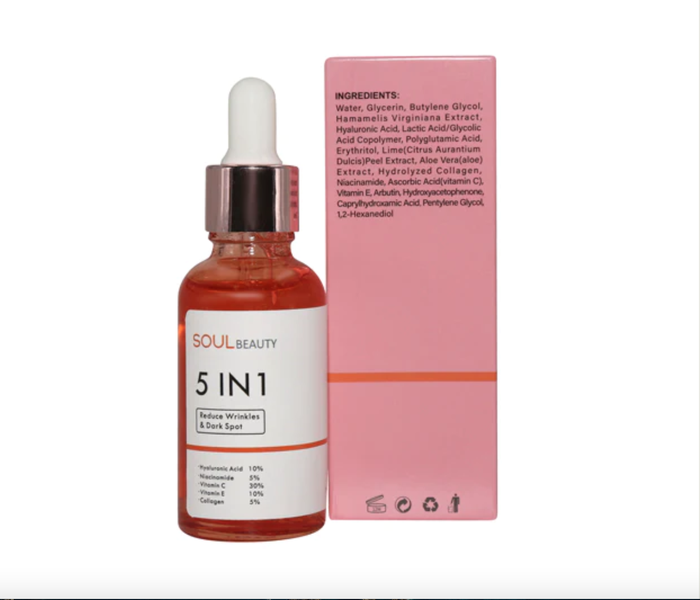 5-in-1 High Purity Face Serum by Soul Beauty - 30ml