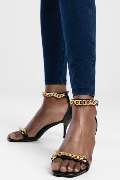 Sissy Boy: Chains Away Vamp Heeled Sandal
