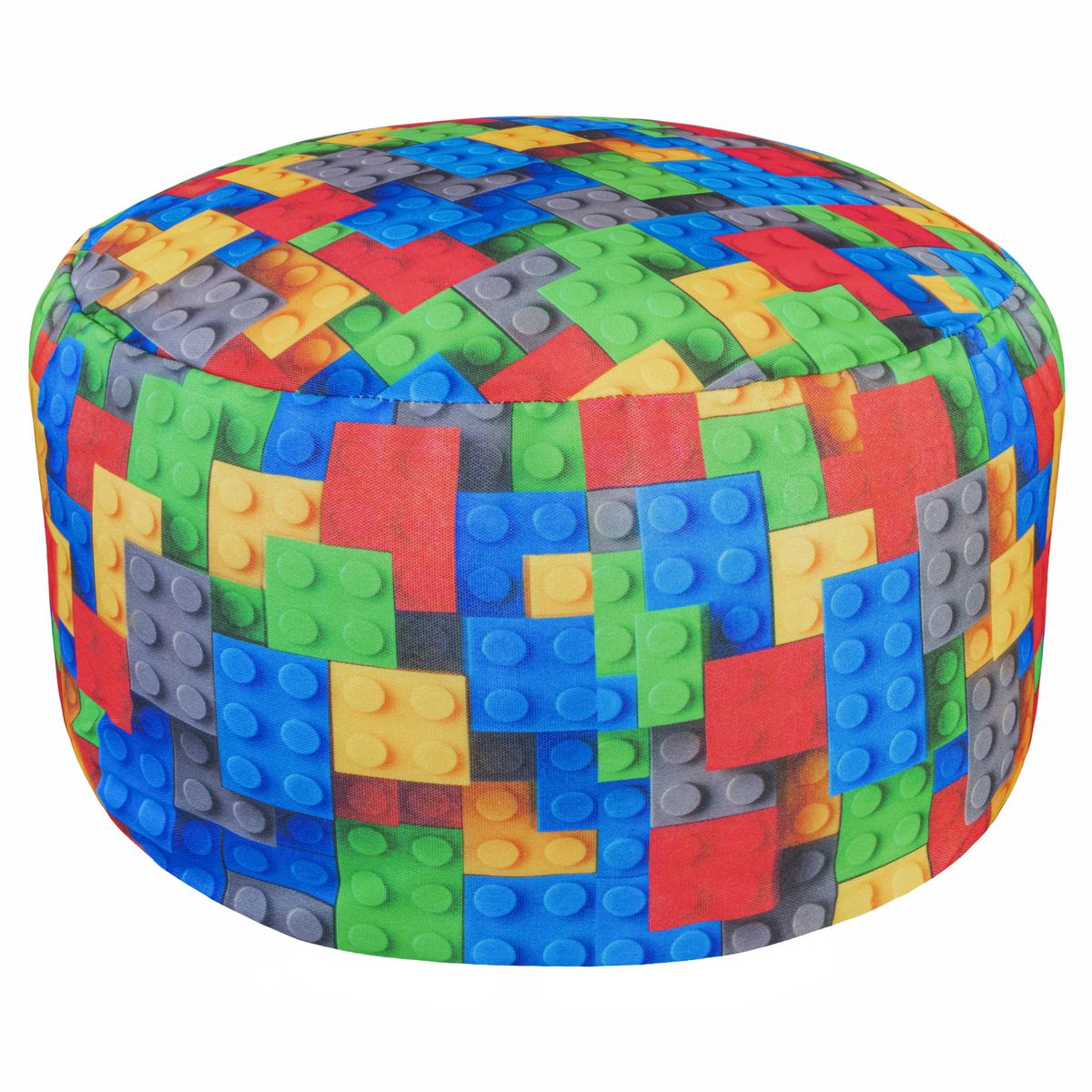 Creative Deco Lego Inspired Ottoman Plush Round Pouf Shop Today. Get