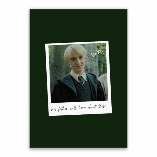 Draco Malfoy Quote Poster - A1