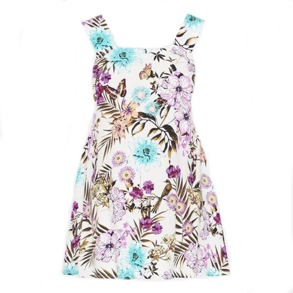 Absolute Maternity Strappy Top Purple Floral