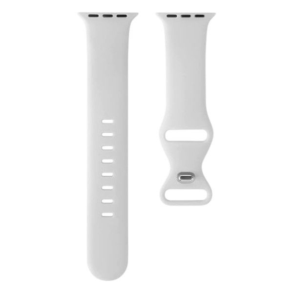 Water-Resistant Silicone Watch Band - White
