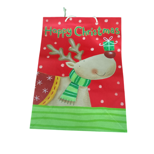Reindeer Christmas Bag - Pack of 10