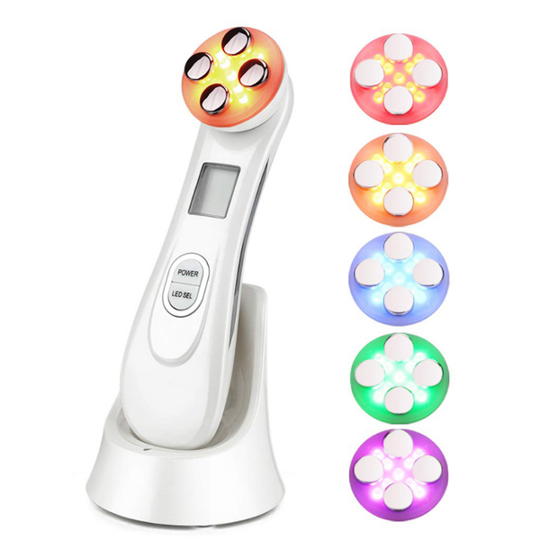 5 in1 LED Multifunctional Skin Rejuvenator High Frequency Facial Massager