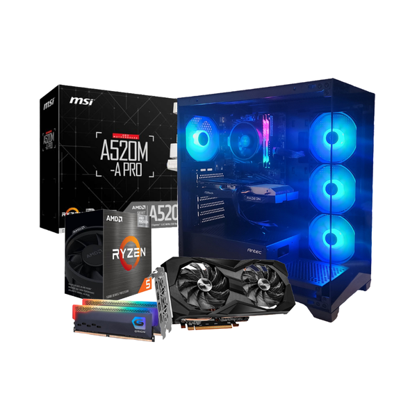 Antec-GameRipper 5 -AMD Ryzen 5 5500 / RX7600 / 32gb RAM Gaming PC