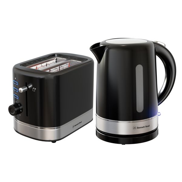 Bennett Read Eclipse 1.7L Kettle &amp; Toaster Set - Gloss Black Finish