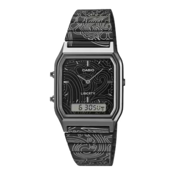 Casio - Men's Retro Metal Digital Watch - Black