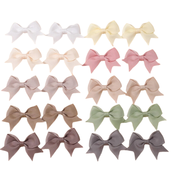 Girls Bow Clips - 20 Pieces