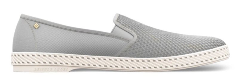 Rivieras Classic Canvas &amp; Mesh Slip On Grey