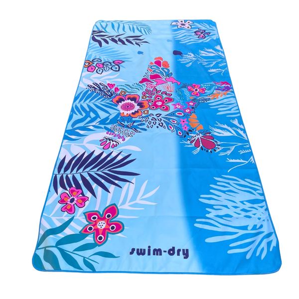 Sea Breeze Microfiber Towel - Quick-Drying, Absorbent, and Soft Beach Towel
