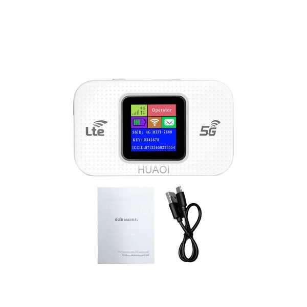 4G Portable Mobile WiFi Wireless Router,Type-C, Color Screen, SIM Slot