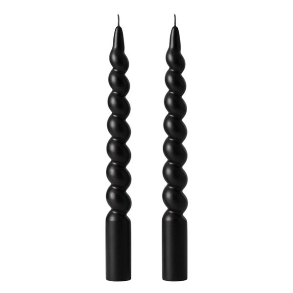 Set of 2 Spiral Decorative Candles