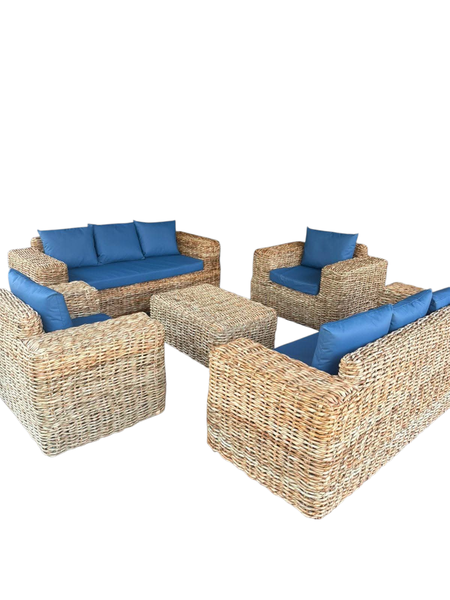 Wicker Patio Furniture Set - 8 Seater