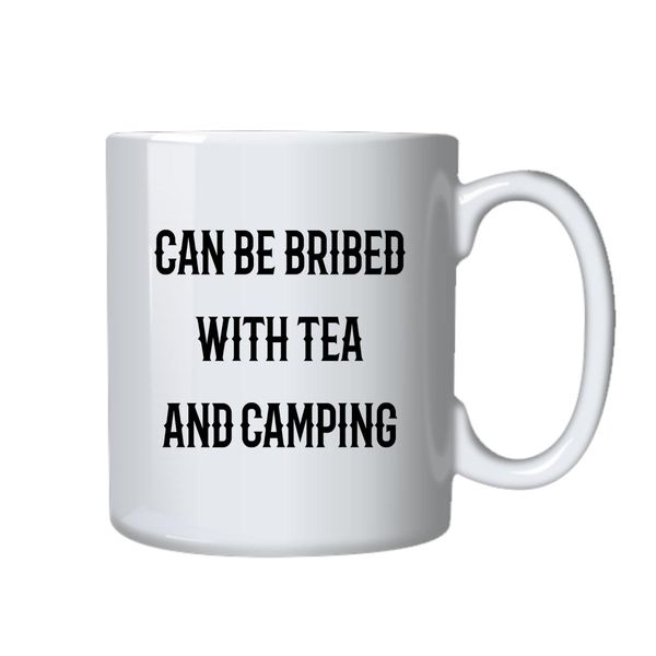 Tea and Camping Mug - Best Funny Novelty Cup Gift Idea for Campers
