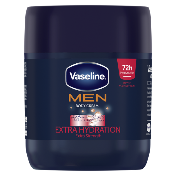 Vaseline MEN Extra Hydration Moisturizing Body Cream for Very Dry Skin 400ml