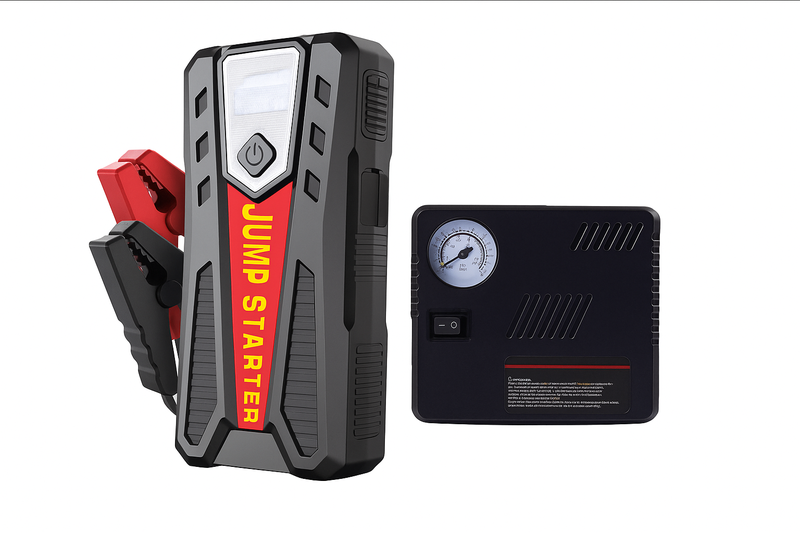 2000A 12V Tyre Inflator - Auto Emergency Booster Pack for Petrol &amp; Diesel