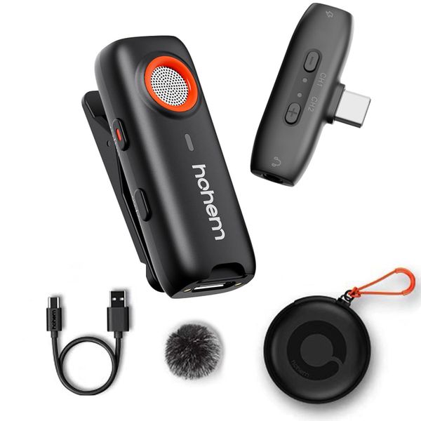 Hohem MIC-01 Microphone for Smartphone With Type-C Port ( 1 TX + 1 RX)