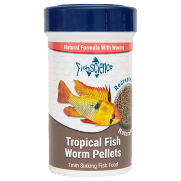 Fish Science Tropical Fish Worm Pellets 55g