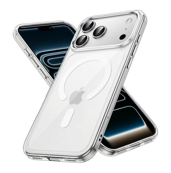 Anti-Scratch Clear Magsafe Case Compatible With iPhone 17 Pro Max 6.9 inch.