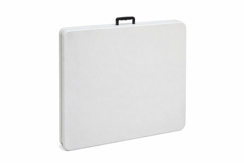 1 Foldable Plastic Table - 180 xh.74 x 70cm - Portable Folding Table, White