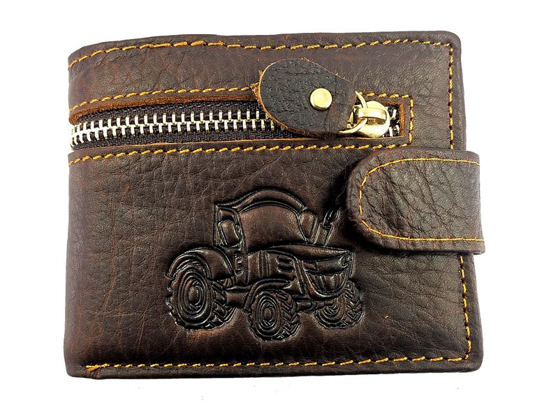 Men's Wallet Genuine Leather Brown 861-09