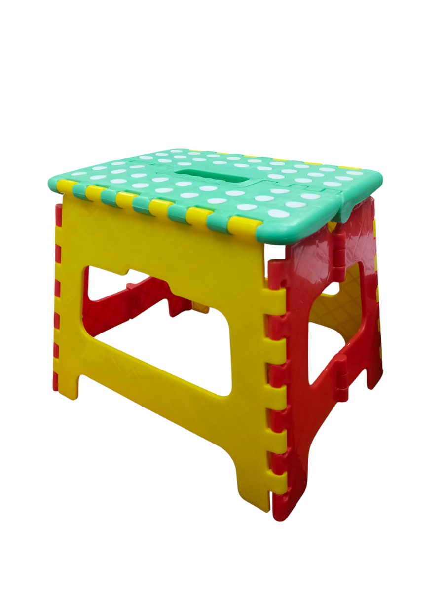 Multi-Color Plastic Folding Stool