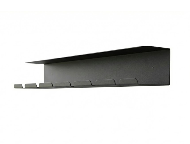 Modern Wine Glass Holder Shelf - Stainless Steel Black
