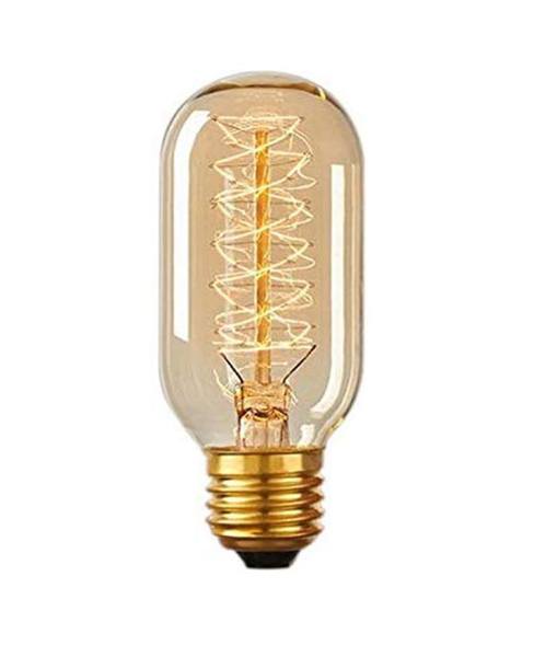 Vintage Edison Bulb T45, 40W E27 Filament, 2700K Warm, 6000hrs